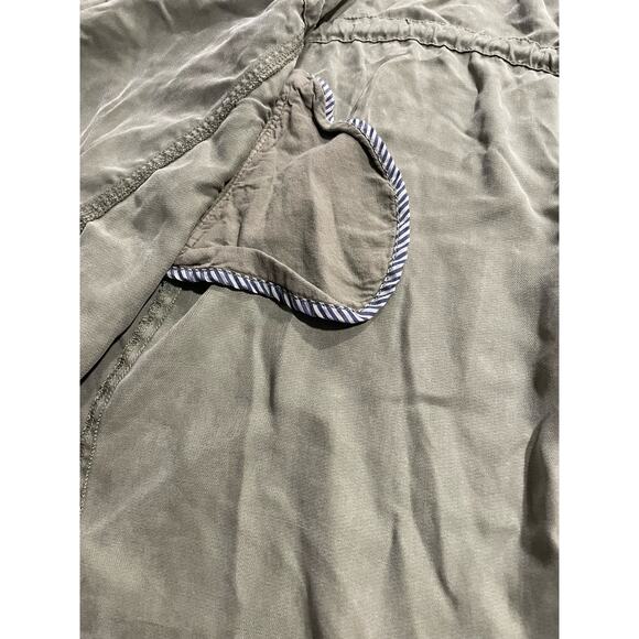 Max Jeans Women's Size Small Open Front Long Sleeve Tencel Utility Jacket Green - Picture 10 of 11